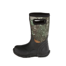 China Durable Mid Calf Hunting Neoprene Rubber Boots with Camo Collar